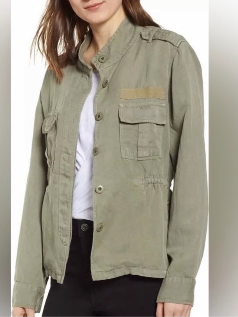 Rails Sahara Utility Jacket M linen blend